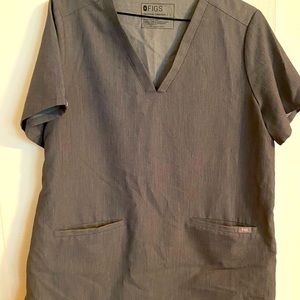 Size large, gray FIGS scrub top